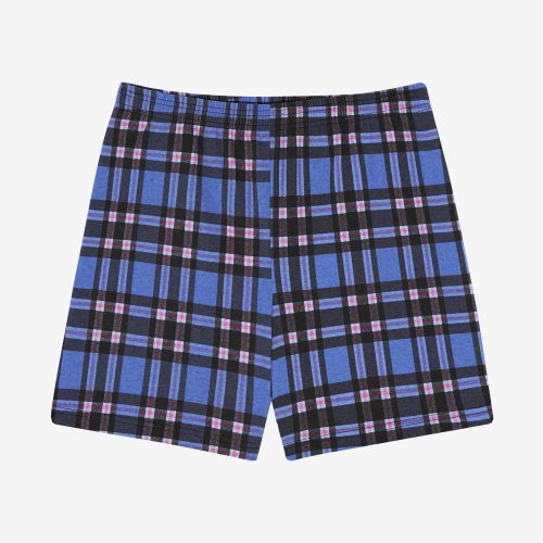 1242GD BLUE PINK BLACK PLAID