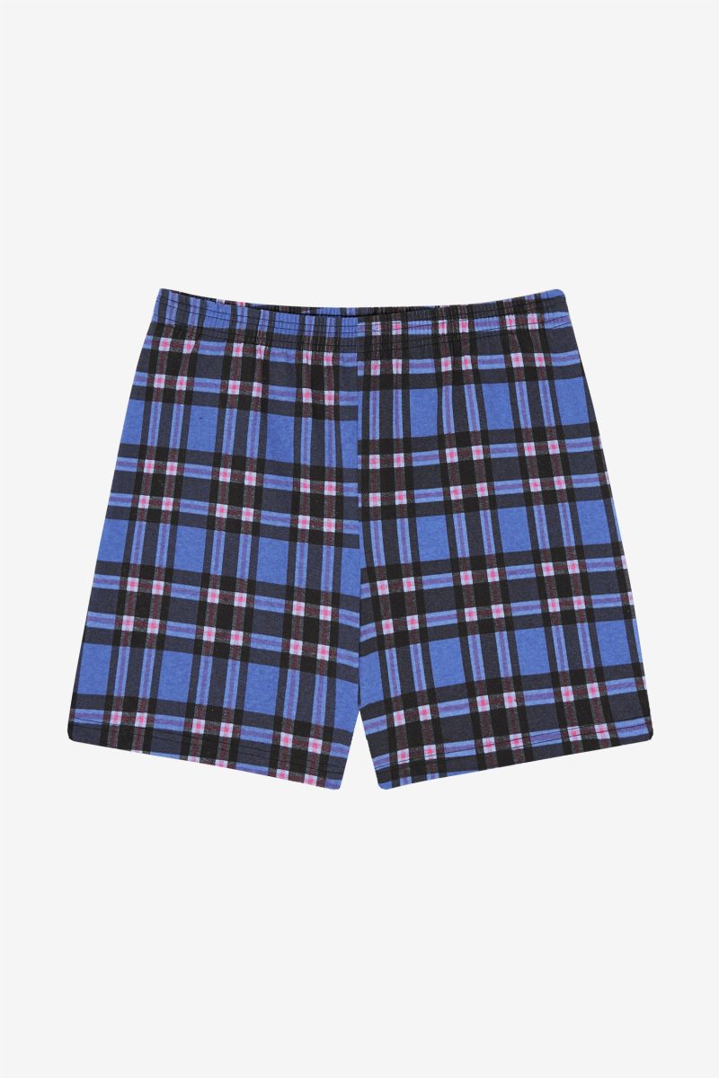 1242GD BLUE PINK BLACK PLAID