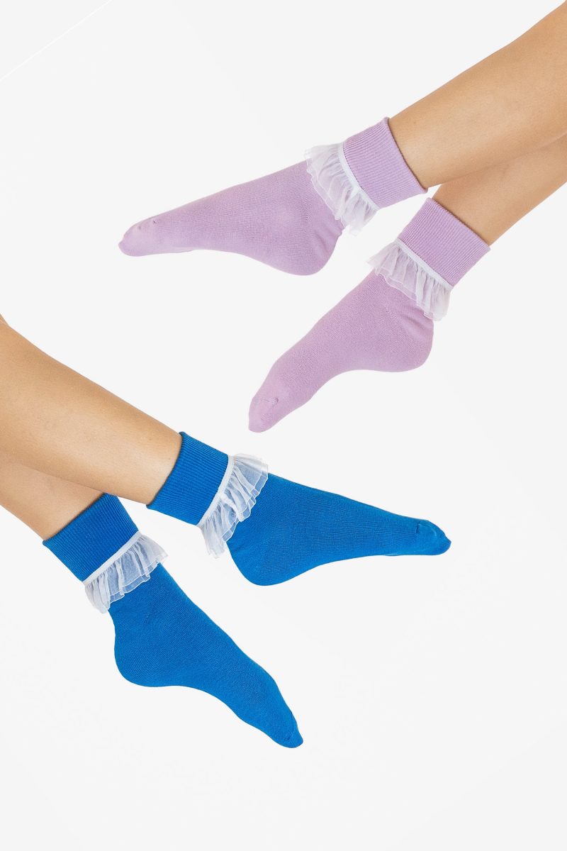 AKLSOCK L2 LAVENDERCERULEAN ISABEL