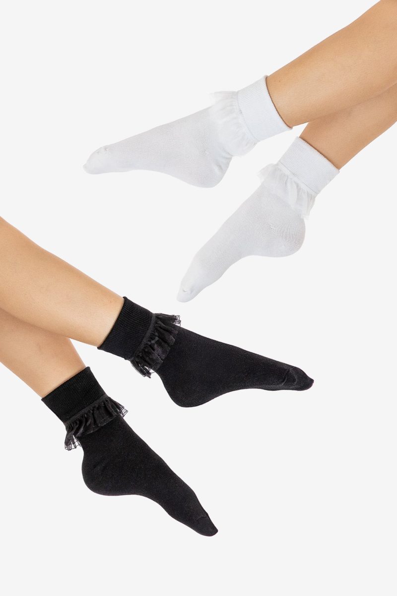 AKLSOCK L2 WHITEBLACK ISABEL