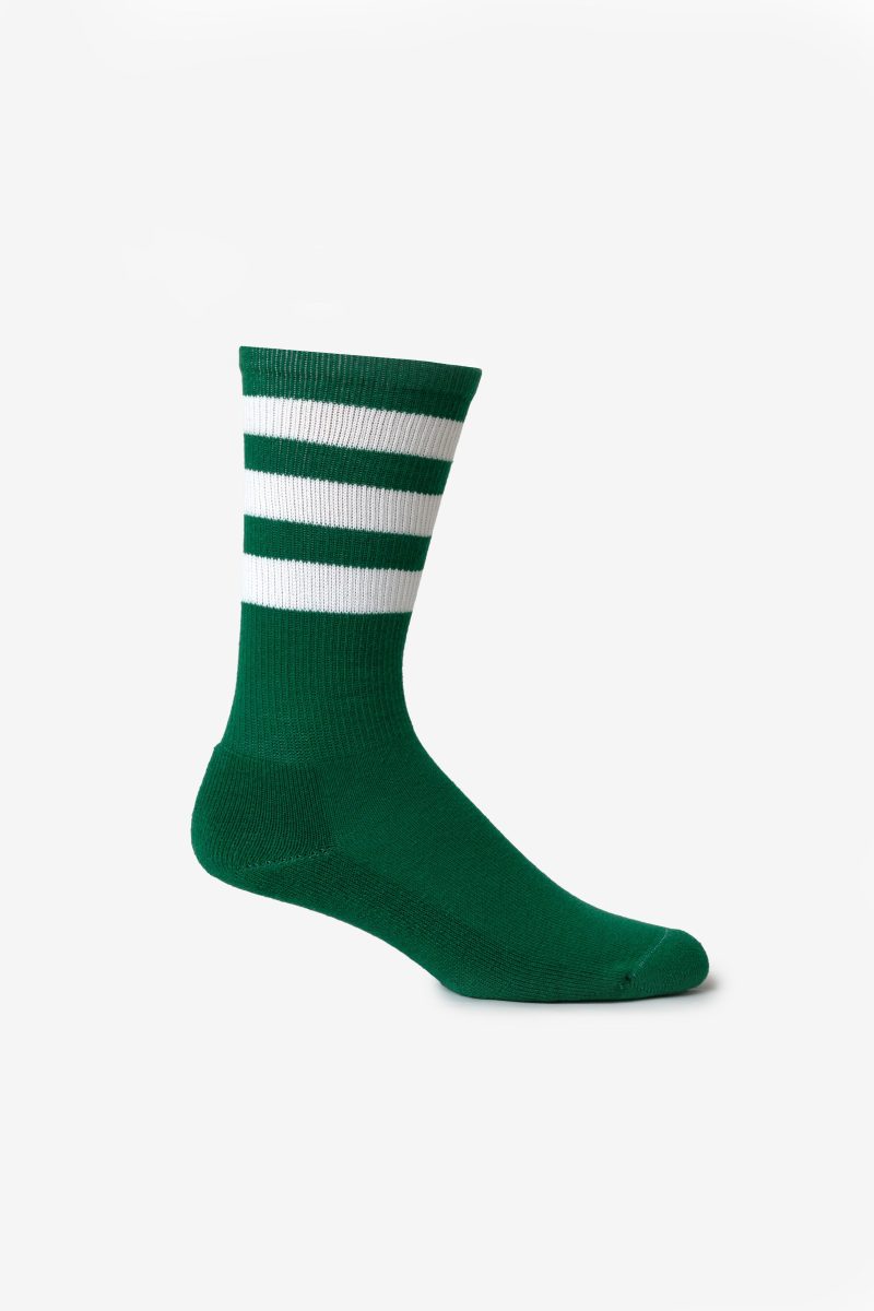 CALFSOCKMALEGREEN WHITE