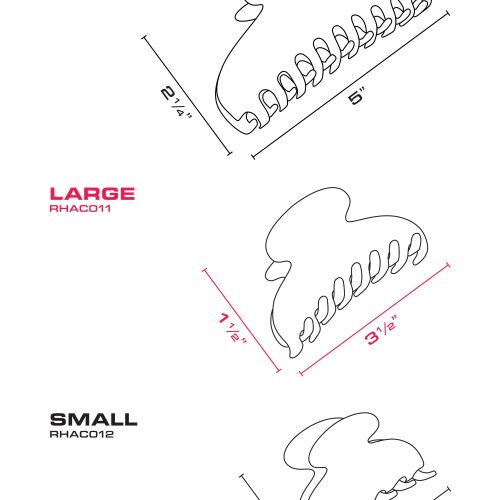 CLAWCLIP SIZECHART RHAC011