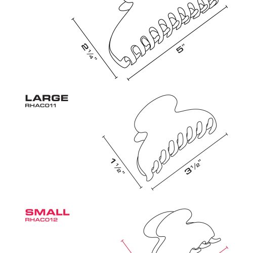 CLAWCLIP SIZECHART RHAC012