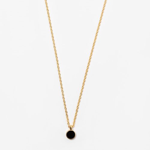 EnamelSmallNecklaceBLK