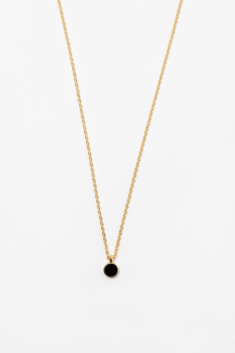 EnamelSmallNecklaceBLK