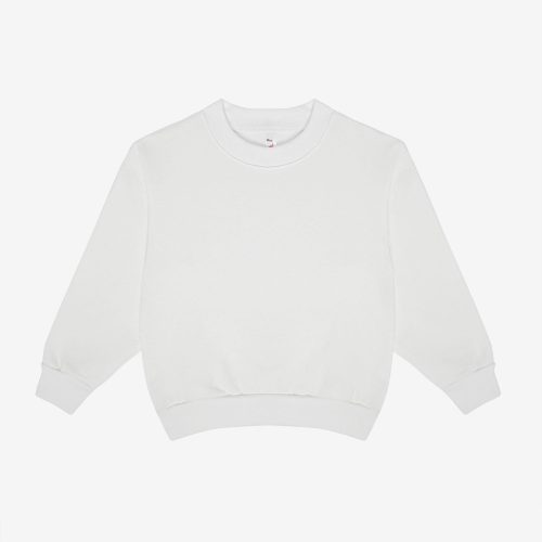 HF107 WHITE crewneck