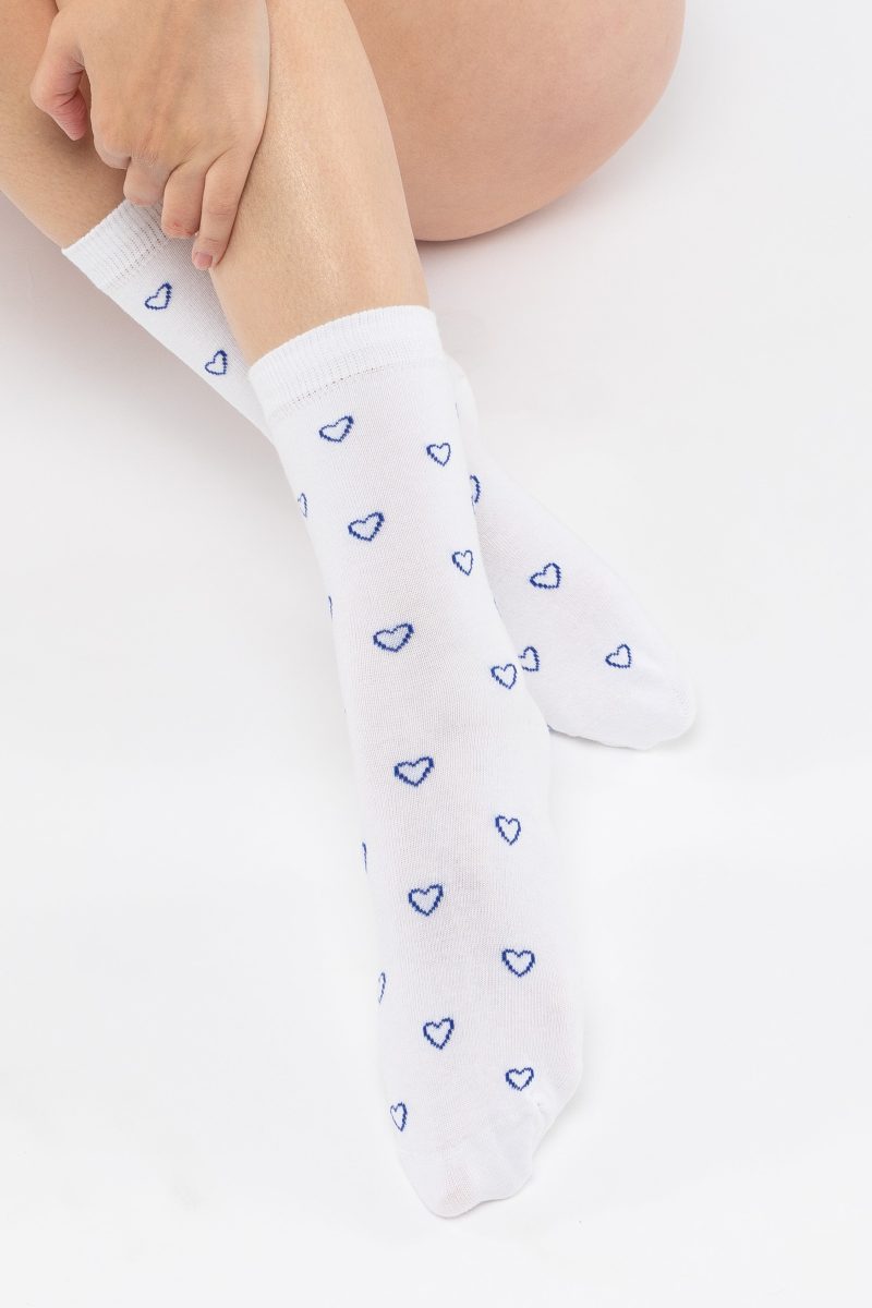 HRTSOCK 4PK PinkBlueWhite7