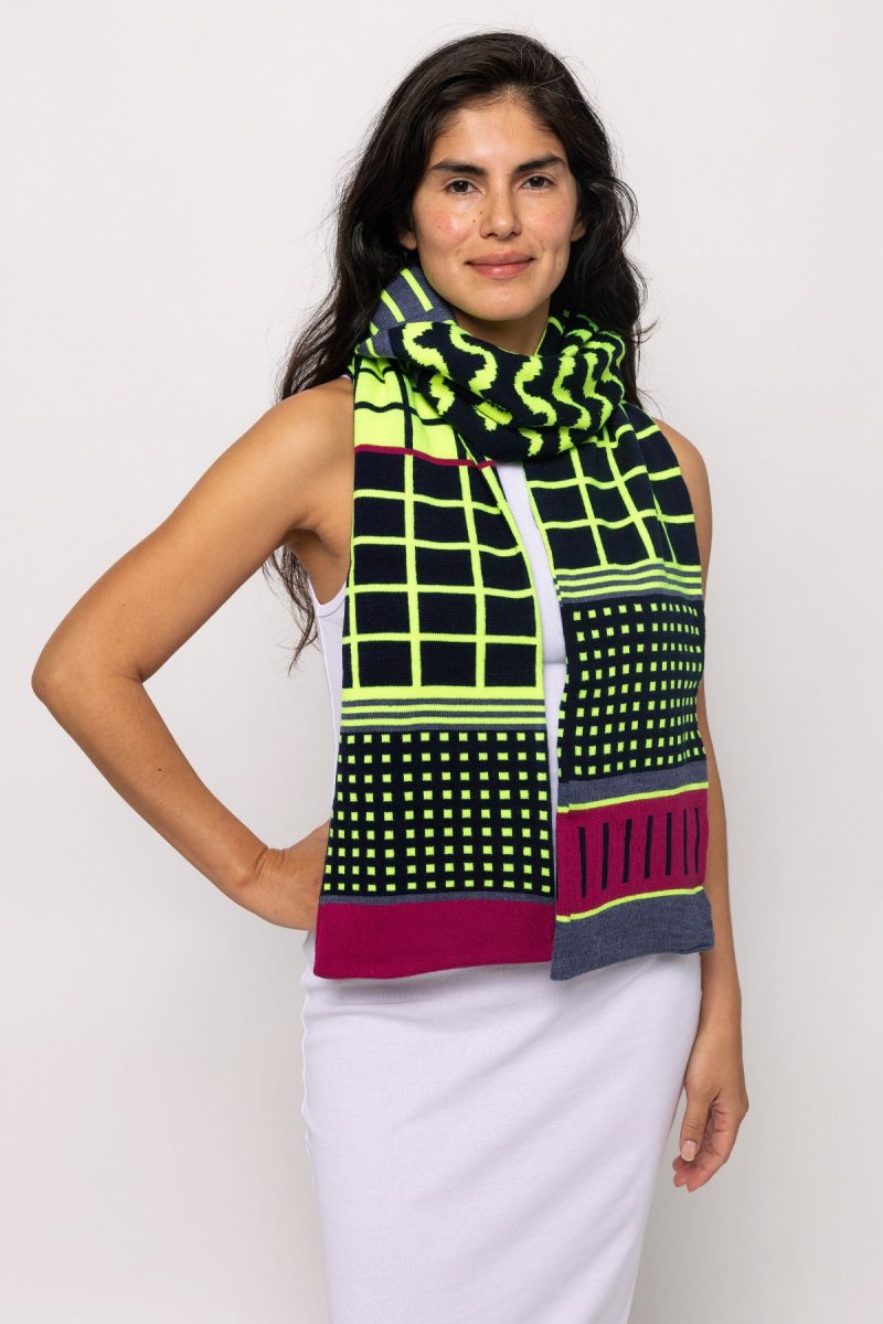 JQSCARF01 NeonYellow Plum1