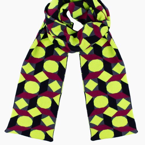 JQSCARF02 NeonYellow Plum1