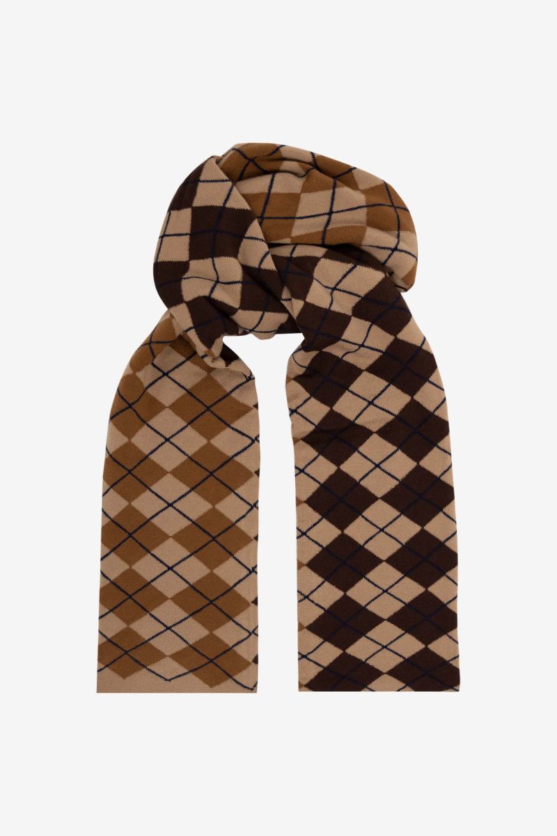 JQSCARF07 CAMBRIDGE BROWN