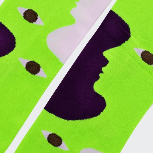 JQSCARF36 PURPLE NEONGREEN2