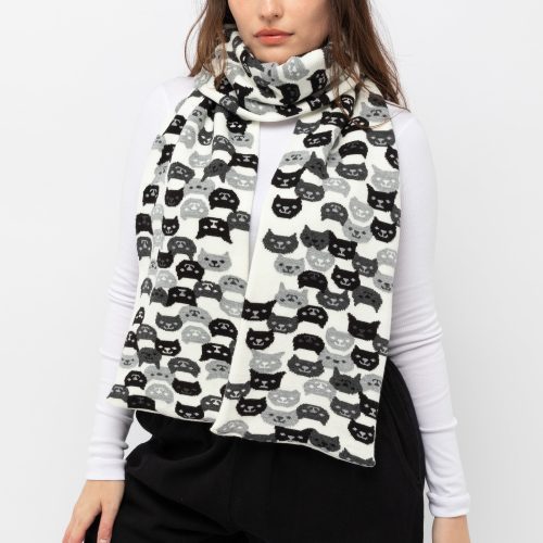 JQSCARF41 Black White4