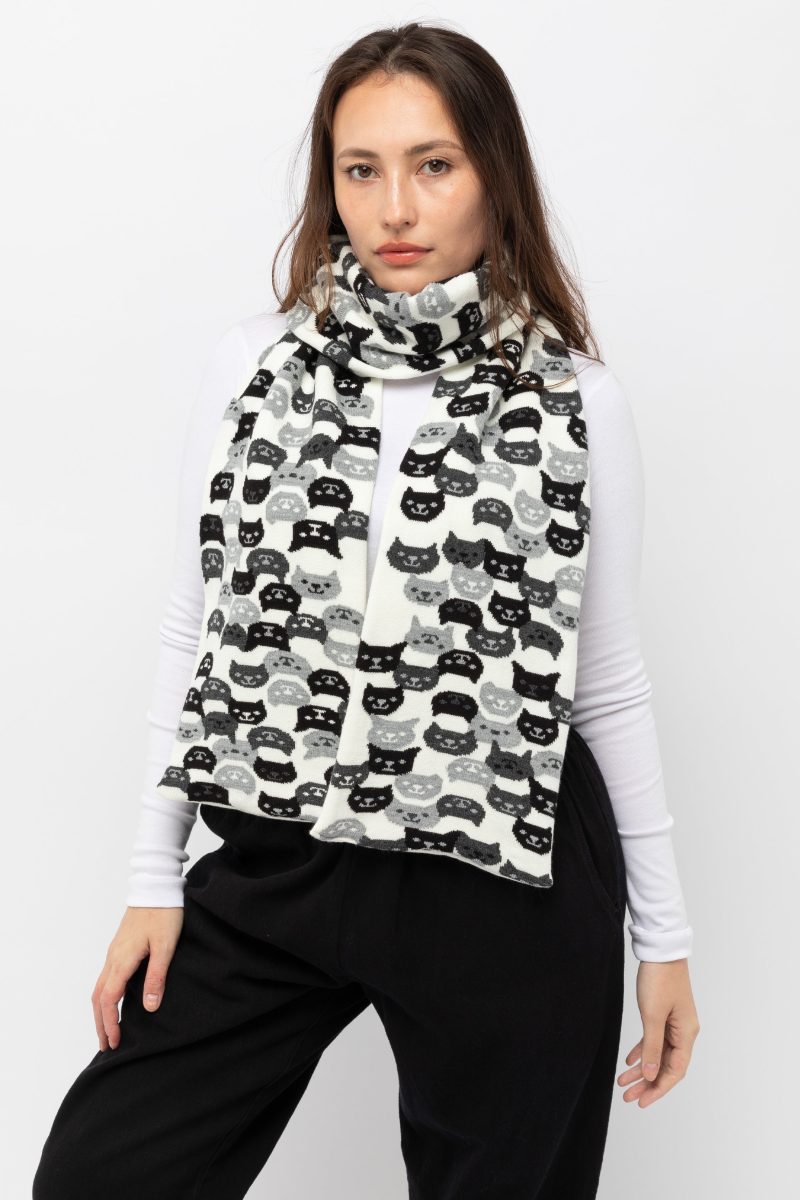 JQSCARF41 Black White4