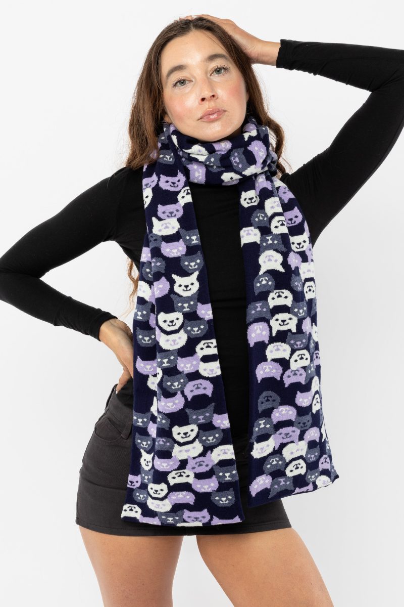 JQSCARF41 Lavender Navy2