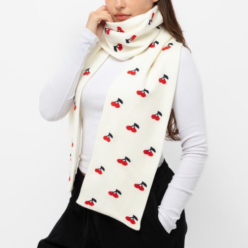 JQSCARF54 Creme Red3