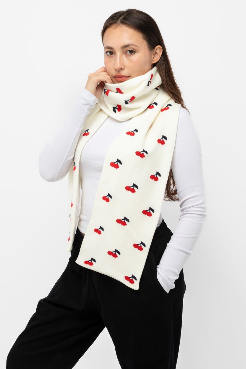 JQSCARF54 Creme Red3