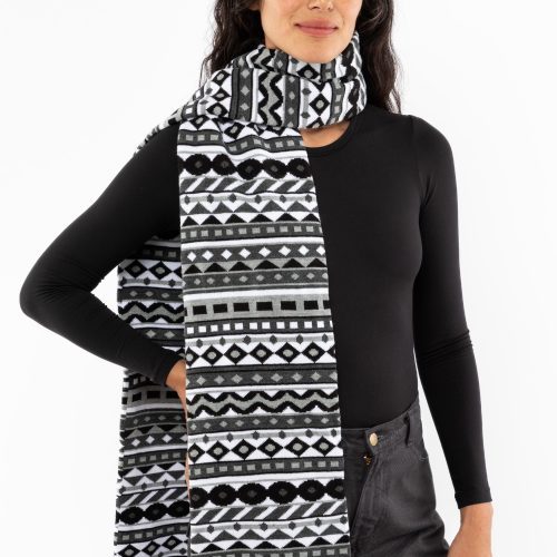 JQSCARF57 Black White5