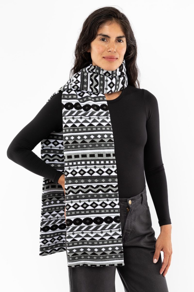 JQSCARF57 Black White5