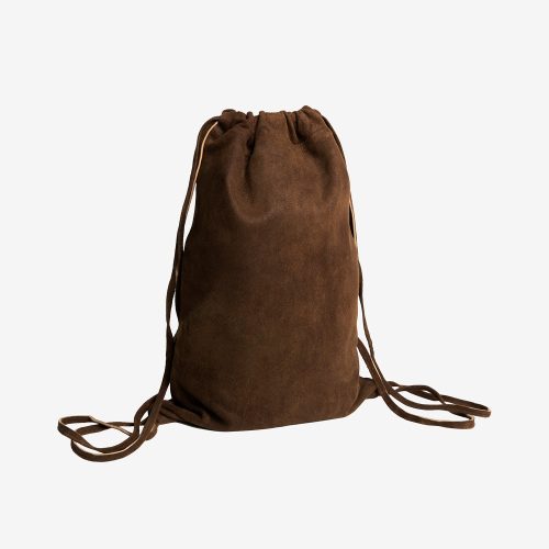 LEATHER DRAWSTRING BCKPACK BURNTUMBER AW