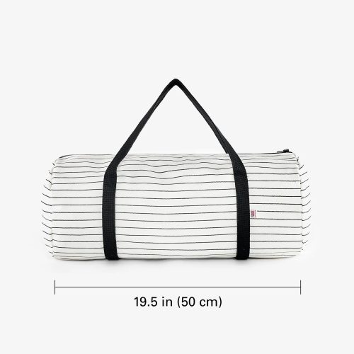 White/Black Stripe