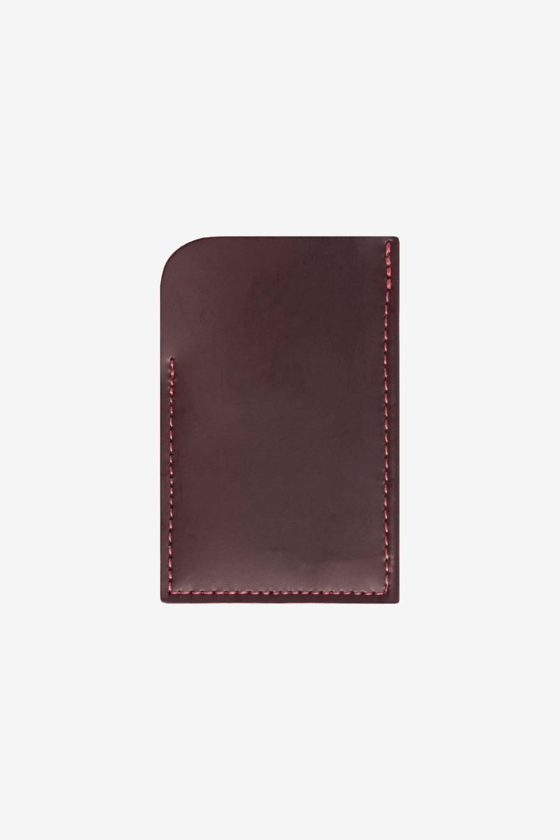 RLH3427 BLACK CHERRY LEATHER WALLET