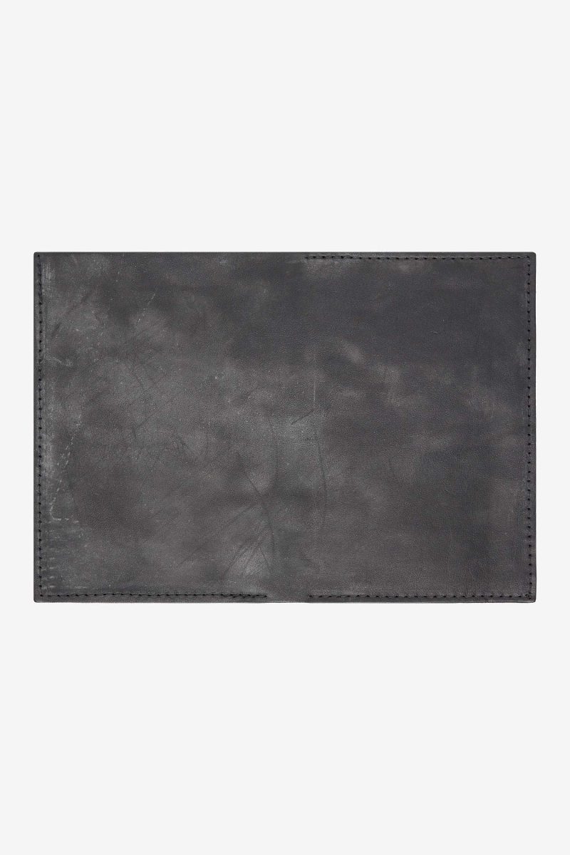 RLH3470 COWHIDE BLACK LEATHER PASSPORT WALLET 2