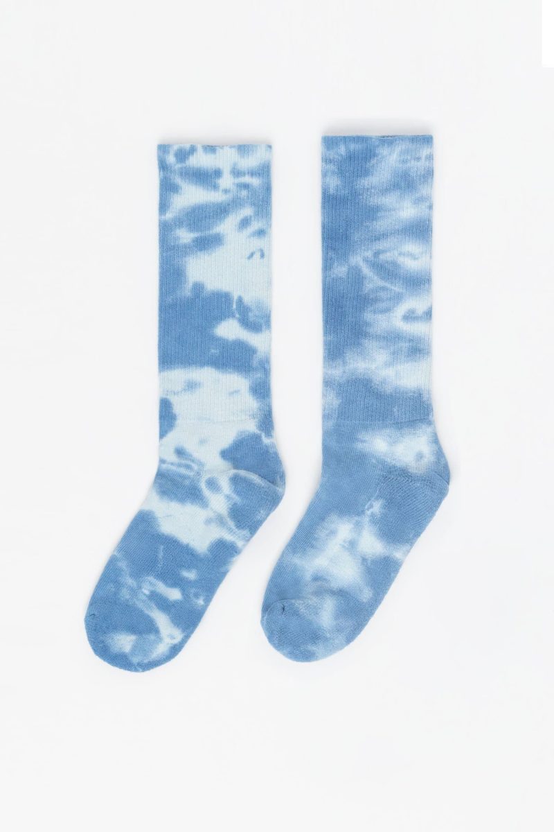 tiedyesock blue